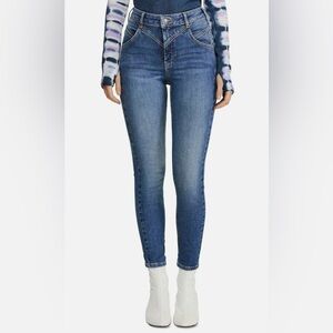 Free People Riley Seamed Skinny Jeans Size 28 Blue Daybreak High Rise Ankle